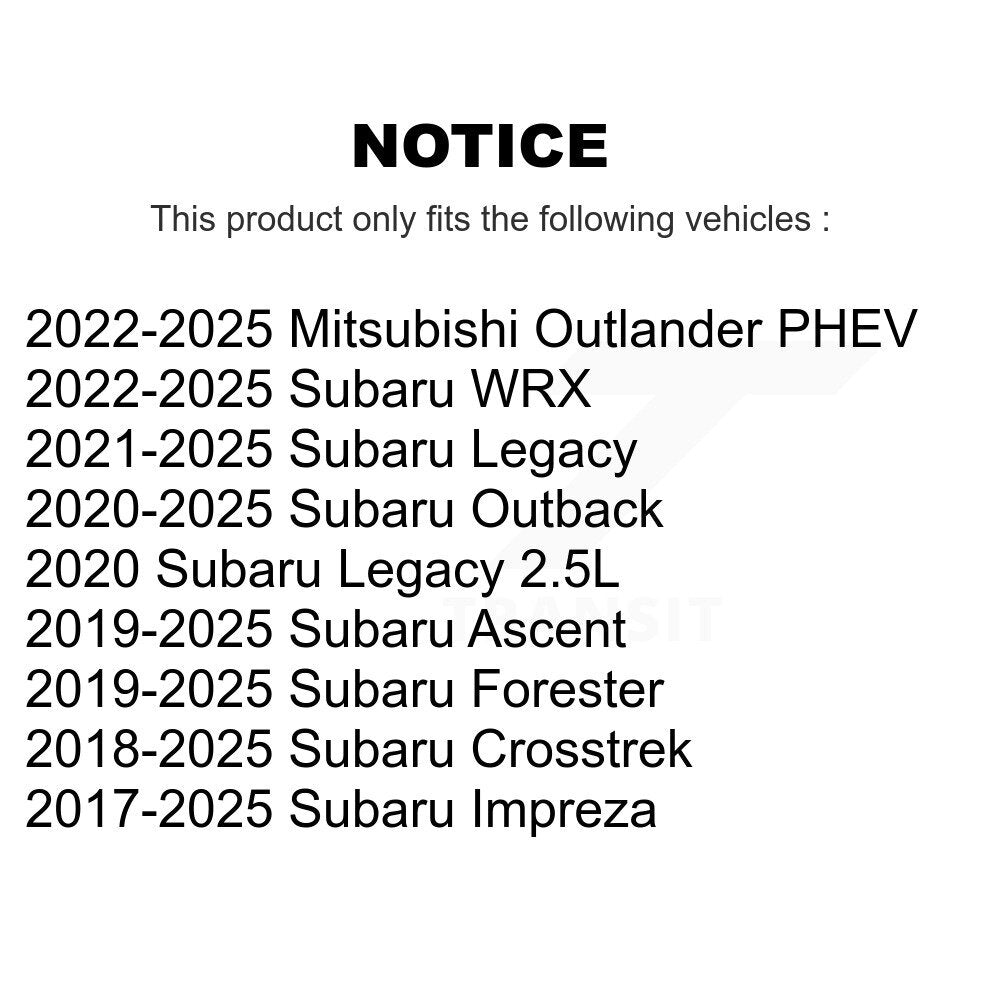 Filtre à air moteur (paquet de 7) pour Subaru Crosstrek Forester Outback Impreza Ascent