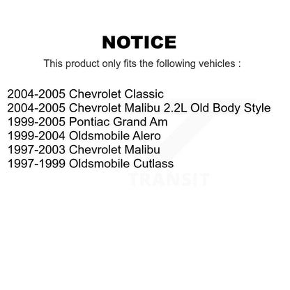 Filtre à air moteur (paquet de 9) pour Chevrolet Malibu Pontiac Grand Am Oldsmobile