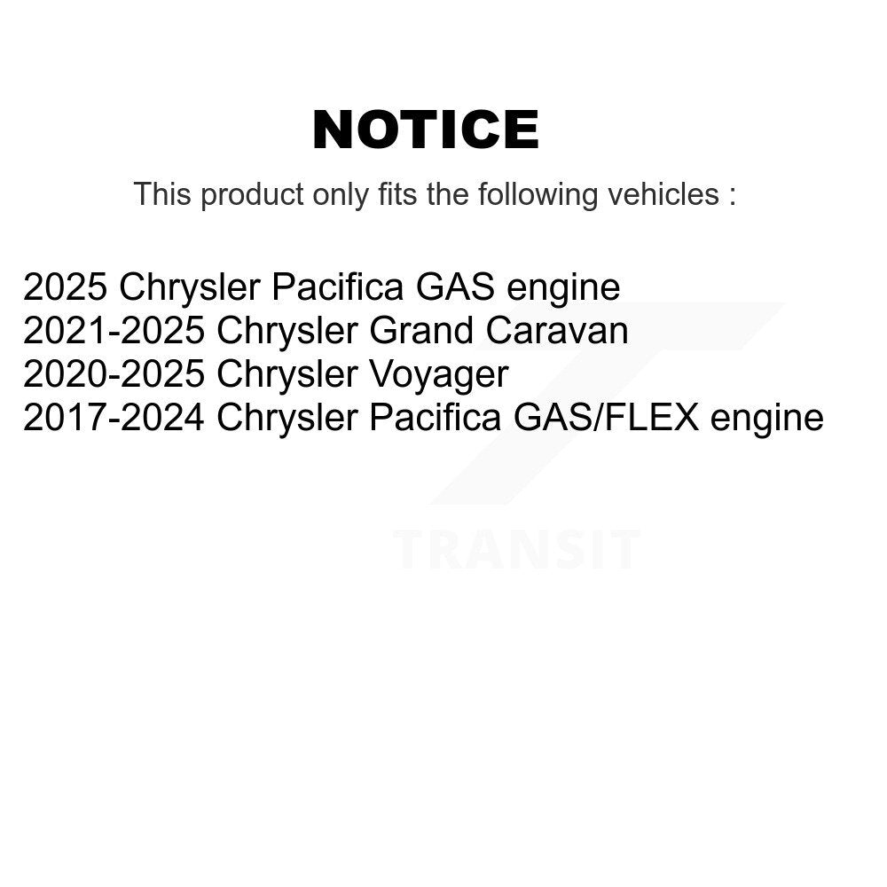 Filtre à air moteur (paquet de 9) pour Chrysler Pacifica Grand Caravan Voyager
