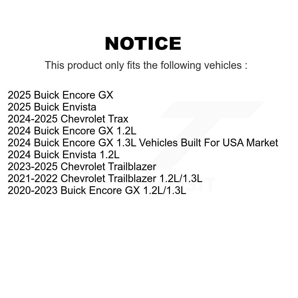 Filtre à air moteur (paquet de 9) pour Chevrolet Buick Trailblazer Encore GX Trax