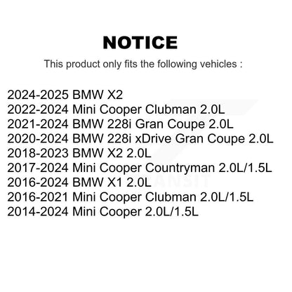 Filtre à air moteur (paquet de 2) pour Mini BMW Cooper X1 Countryman X2 Clubman 228i