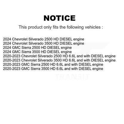 Filtre à air moteur (paquet de 3) pour GMC Chevrolet Sierra 2500 HD Silverado 3500
