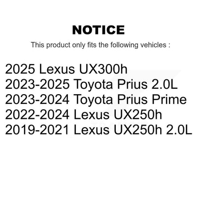 Filtre à air moteur (paquet de 5) pour Lexus UX250h Toyota Prius Prime UX300h K57-10408