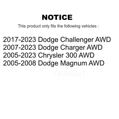 Paire d'assemblage de moyeu de roulement de roue avant, pour Dodge Chrysler 300 Charger Challenger