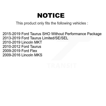 Paire d'assemblage de roulement de roue avant et de moyeu pour Ford Flex Taurus Lincoln MKS MKT