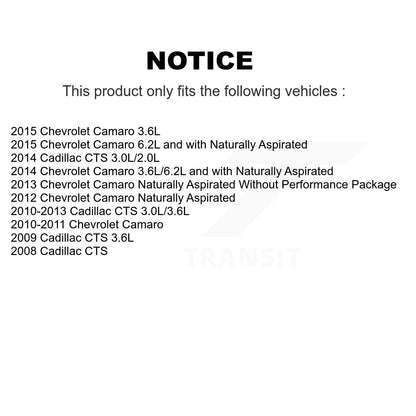Paire d'assemblage de roulement de roue avant et de moyeu pour Chevrolet Camaro Cadillac CTS XTS
