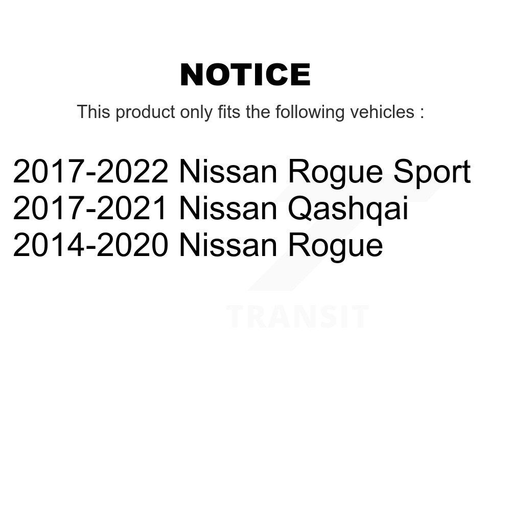 Paire d'assemblage de roulement de roue avant et de moyeu pour Nissan Rogue Sport Qashqai