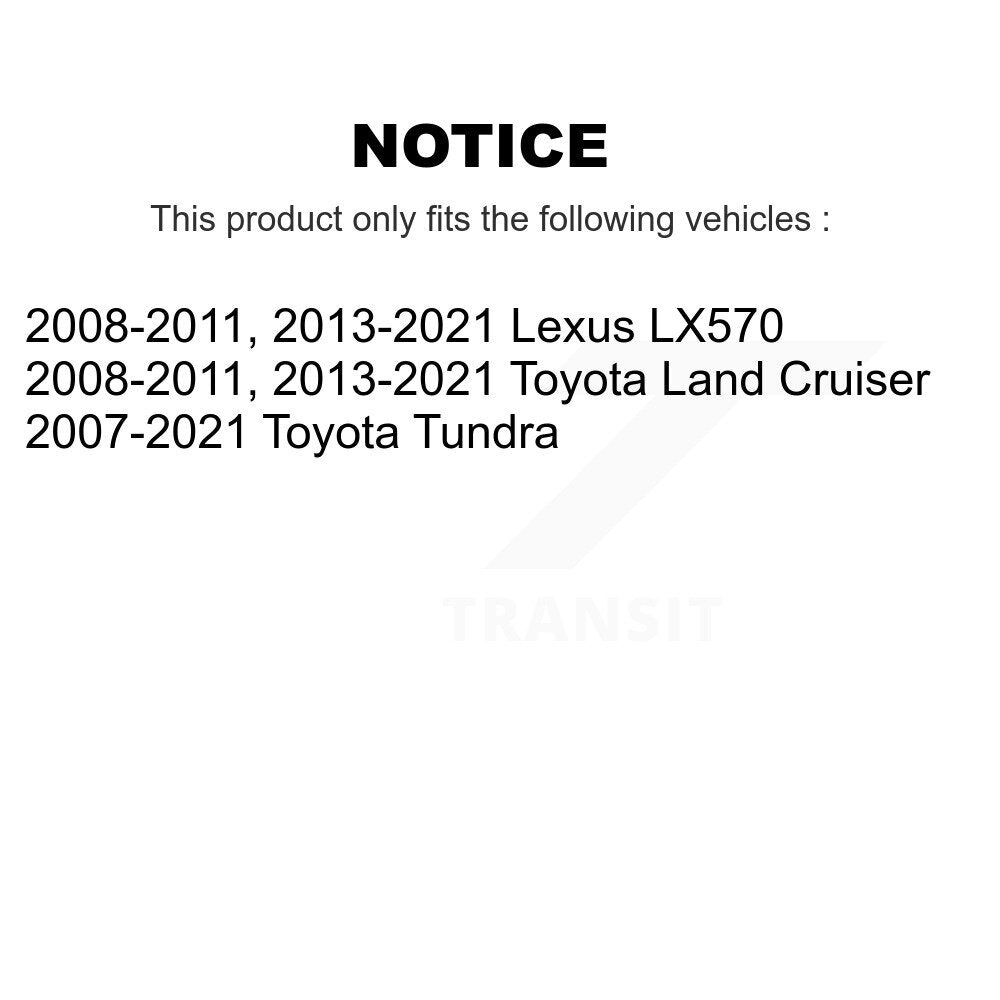 Kit d'assemblage de roulement de roue arrière, pour Toyota Tundra Lexus LX570 Land Cruiser
