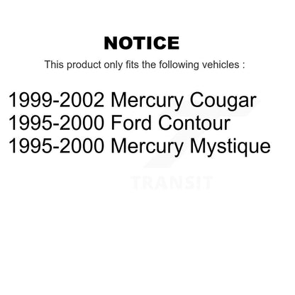 Paire de roulements de roue avant pour Mercury Ford Contour Cougar Mystique Volvo S40