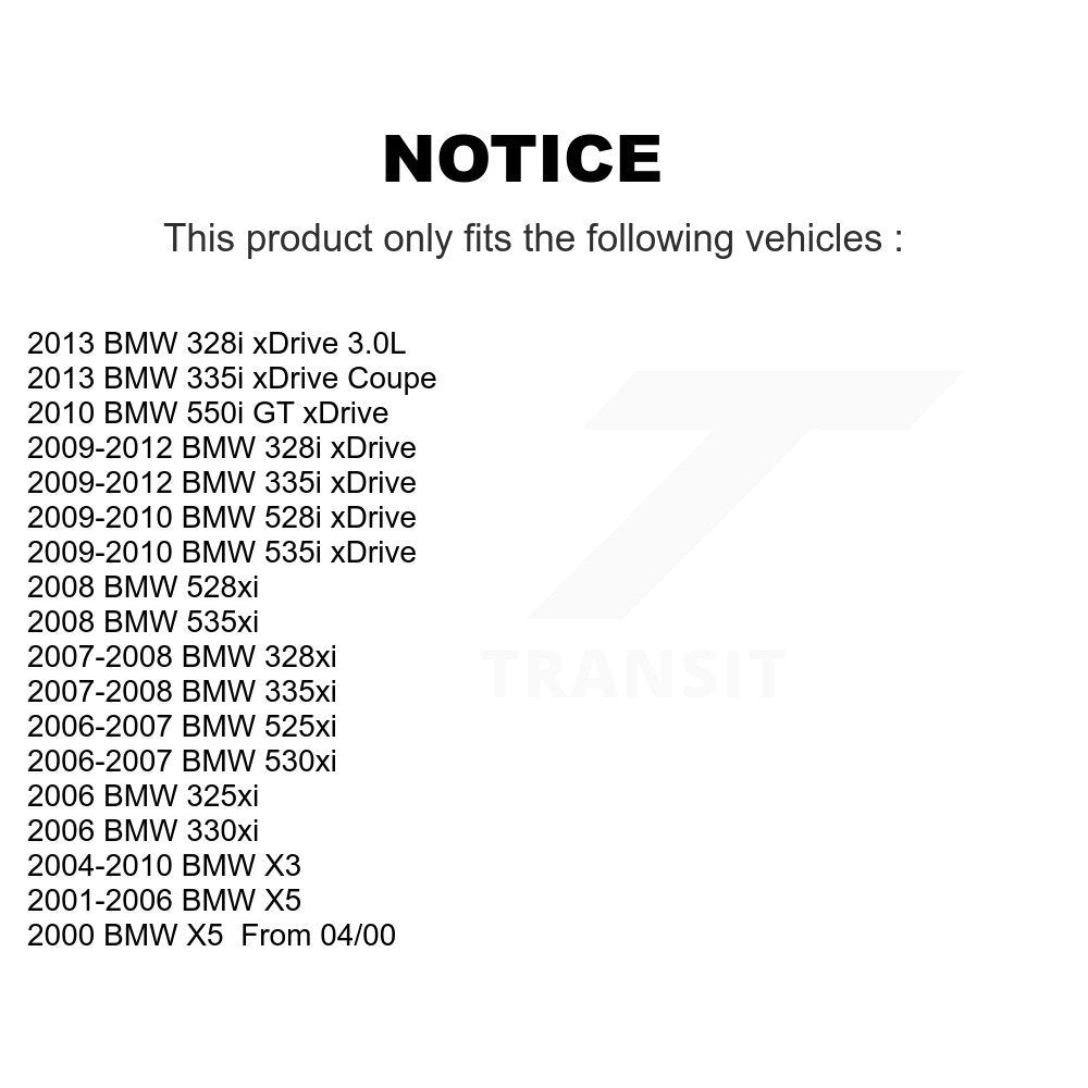 Paire de roulements de roue avant, pour BMW 328i xDrive X3 X5 335i 328xi 335xi 325xi 530xi