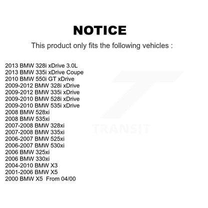 Paire de roulements de roue avant, pour BMW 328i xDrive X3 X5 335i 328xi 335xi 325xi 530xi