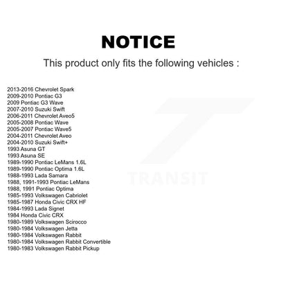 Paire de roulements de roue avant, pour Chevrolet Aveo Pontiac Aveo5 Wave Spark G3 Suzuki
