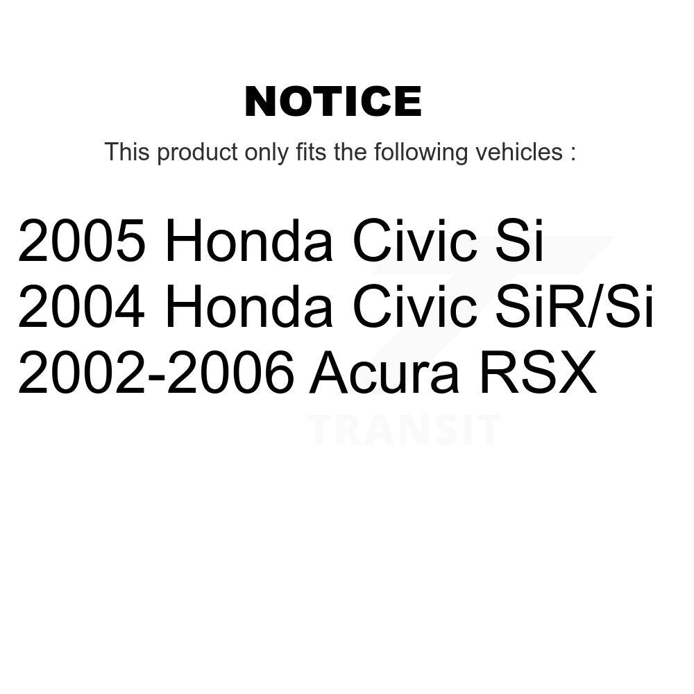 Paire d'assemblage de roulement de roue arrière et de moyeu pour Honda Civic Acura RSX K70-100622