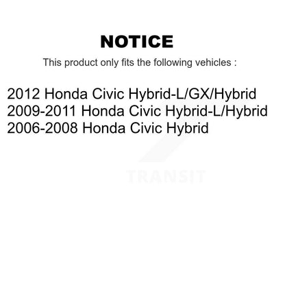 Paire d'assemblage de roulement de roue arrière et de moyeu pour Honda Civic K70-100657