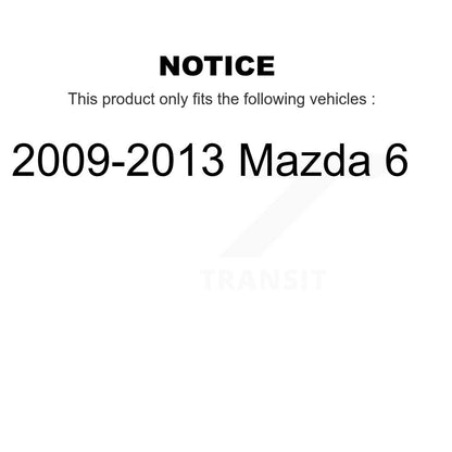 Paire de roulements de roue arrière et de moyeu pour Mazda 6 2009-2013 K70-100716