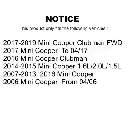 Paire d'assemblage de roulement de roue arrière et de moyeu pour Mini Cooper K70-100724
