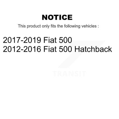 Paire d'ensemble roulement et moyeu de roue arrière pour Fiat 500 K70-100741