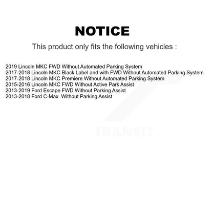 Paire d'assemblage de roulement et de moyeu de roue arrière, pour Ford Escape Lincoln MKC c-max