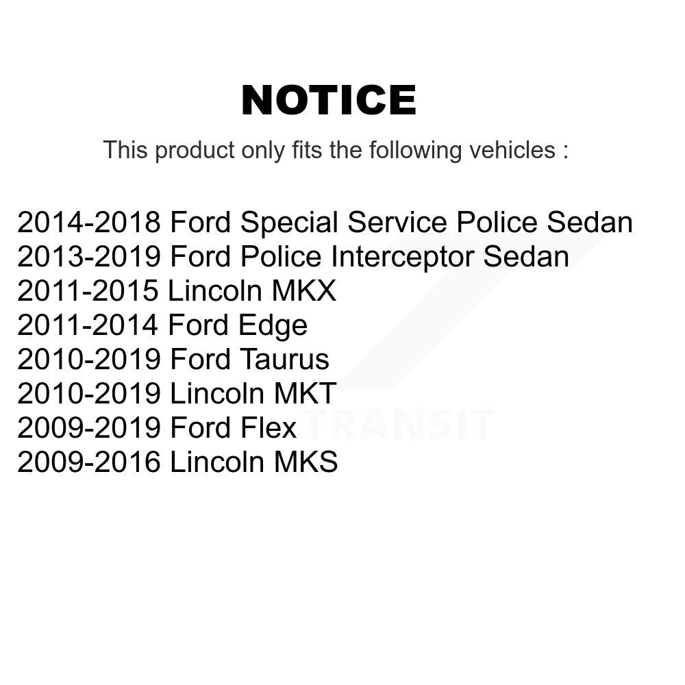Paire d'assemblage de moyeu de roulement de roue arrière, pour Ford Edge Flex Lincoln Taurus MKX Seda