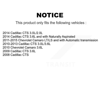 Paire d'assemblage de roulement de roue arrière et de moyeu pour Chevrolet Camaro Cadillac CTS XTS