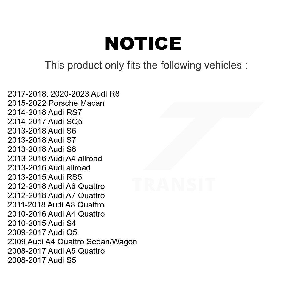 Paire d'assemblage de roulements de roue arrière, pour Audi Q5 Porsche Macan A4 Quattro A5 S4 S5