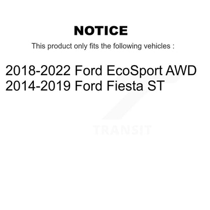 Paire de roulements de roue arrière pour Ford EcoSport Fiesta K70-101054