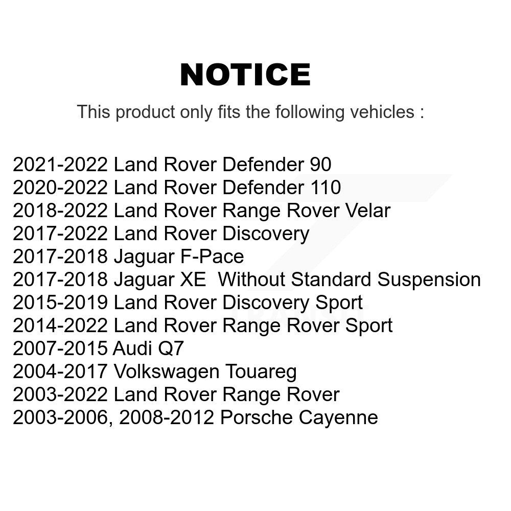 Paire de roulements de roue arrière pour Land Rover Range Sport Volkswagen Touareg Audi Q7 X