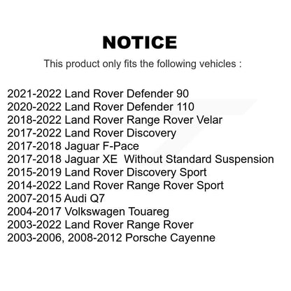 Paire de roulements de roue arrière pour Land Rover Range Sport Volkswagen Touareg Audi Q7 X