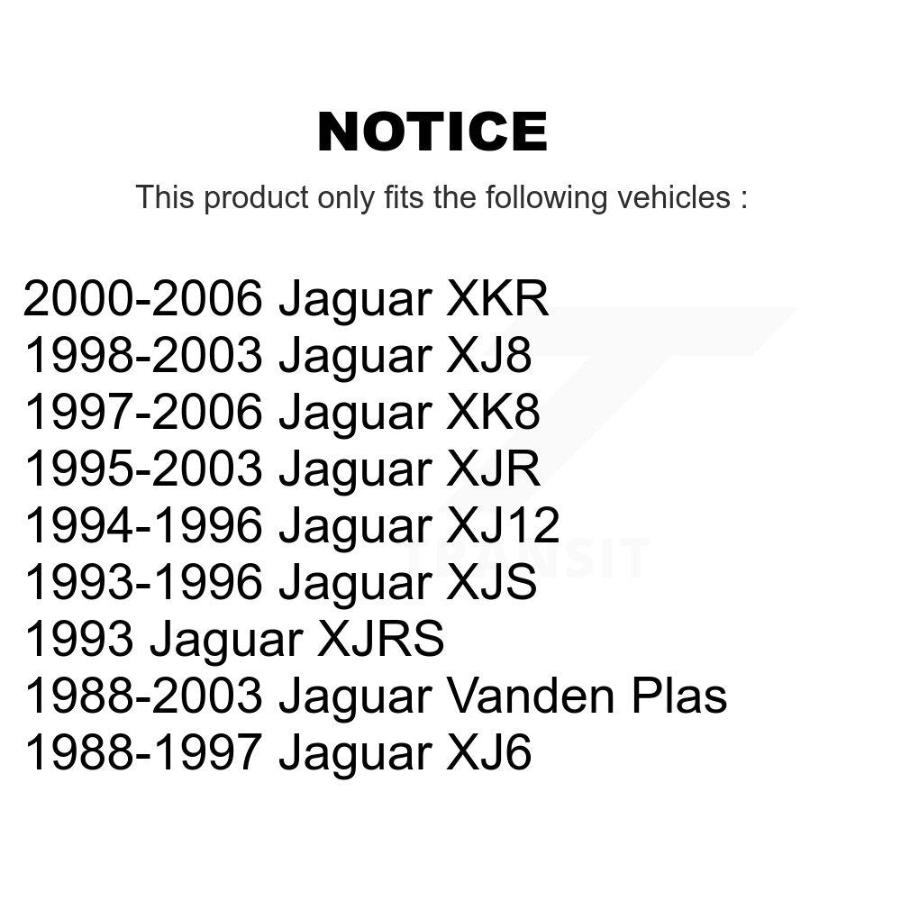 Roulement de roue intérieur arrière et paire de course pour Jaguar XK8 Vanden Plas XJ6 XKR XJS XJ8