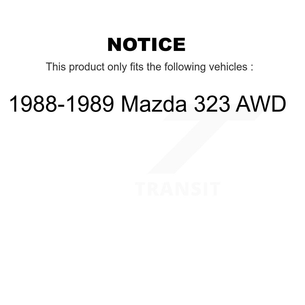 Roulement de roue extérieur arrière et paire de course pour Mazda 323 AWD 1988-1989 K70-101124