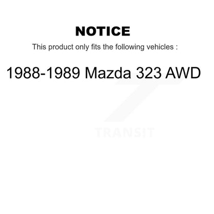Roulement de roue extérieur arrière et paire de course pour Mazda 323 AWD 1988-1989 K70-101124
