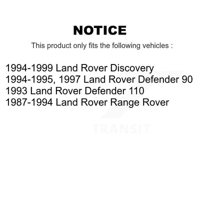 Roulement de roue extérieur arrière et paire de course pour Land Rover Discovery Range Defender 90