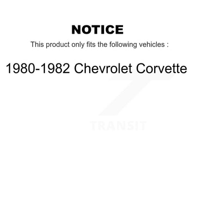 Roulement de roue extérieur arrière et paire de course pour Chevrolet Corvette 1980-1982