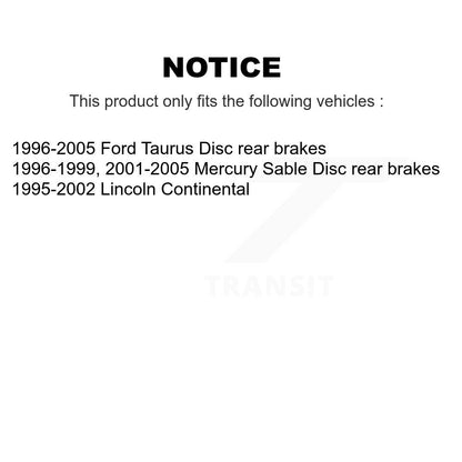 Kit d'assemblage de moyeu de roulement de roue avant et arrière, pour Ford Taurus Mercury Sable Lincoln