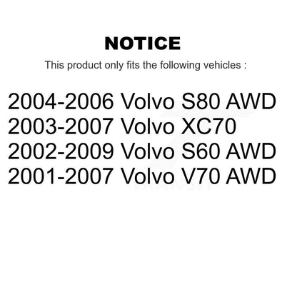 Kit d'assemblage de roulement et moyeu de roue avant et arrière, pour Volvo S60 XC70 V70 S80