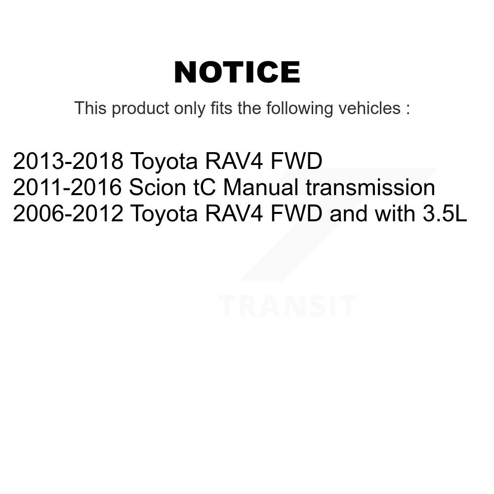 Kit d'assemblage de roulement et moyeu de roue avant et arrière, pour Toyota RAV4 Scion tC K70-101246