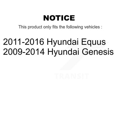 Kit d'assemblage de roulement et moyeu de roue avant et arrière, pour Hyundai Genesis Equus K70-10125
