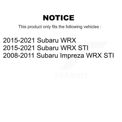 Kit d'assemblage de roulement et moyeu de roue avant et arrière, pour Subaru Impreza WRX STI