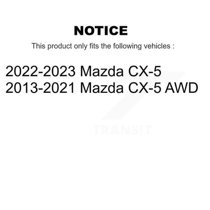 Kit d'assemblage de roulement et moyeu de roue avant et arrière pour Mazda CX-5 K70-101286