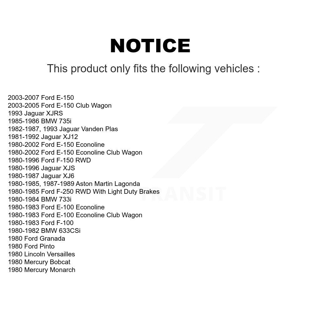 Paire de roulements de roue intérieure avant, pour Ford F-150 E-150 Econoline Jaguar F-250
