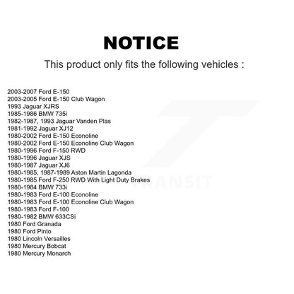 Paire de roulements de roue intérieure avant, pour Ford F-150 E-150 Econoline Jaguar F-250