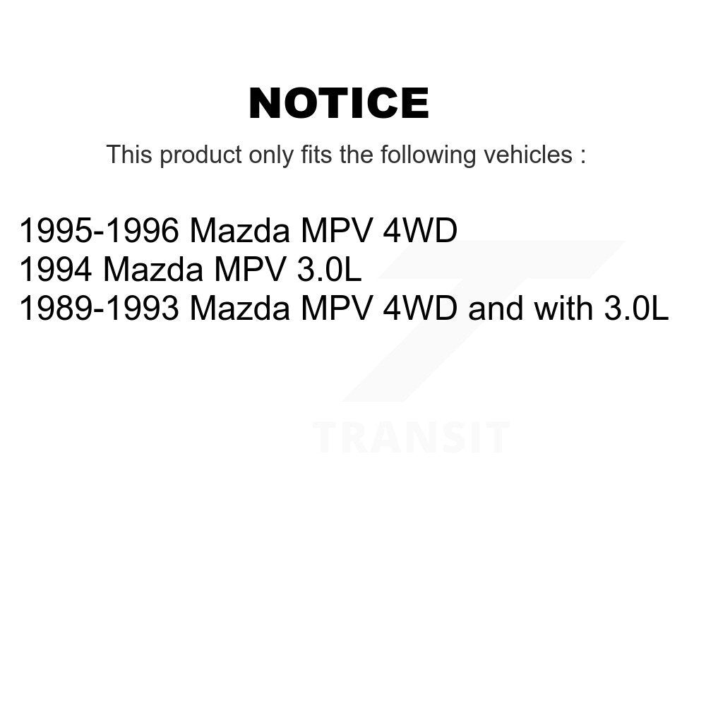 Paire de roulements de roue intérieurs avant pour Mazda MPV K70-101336