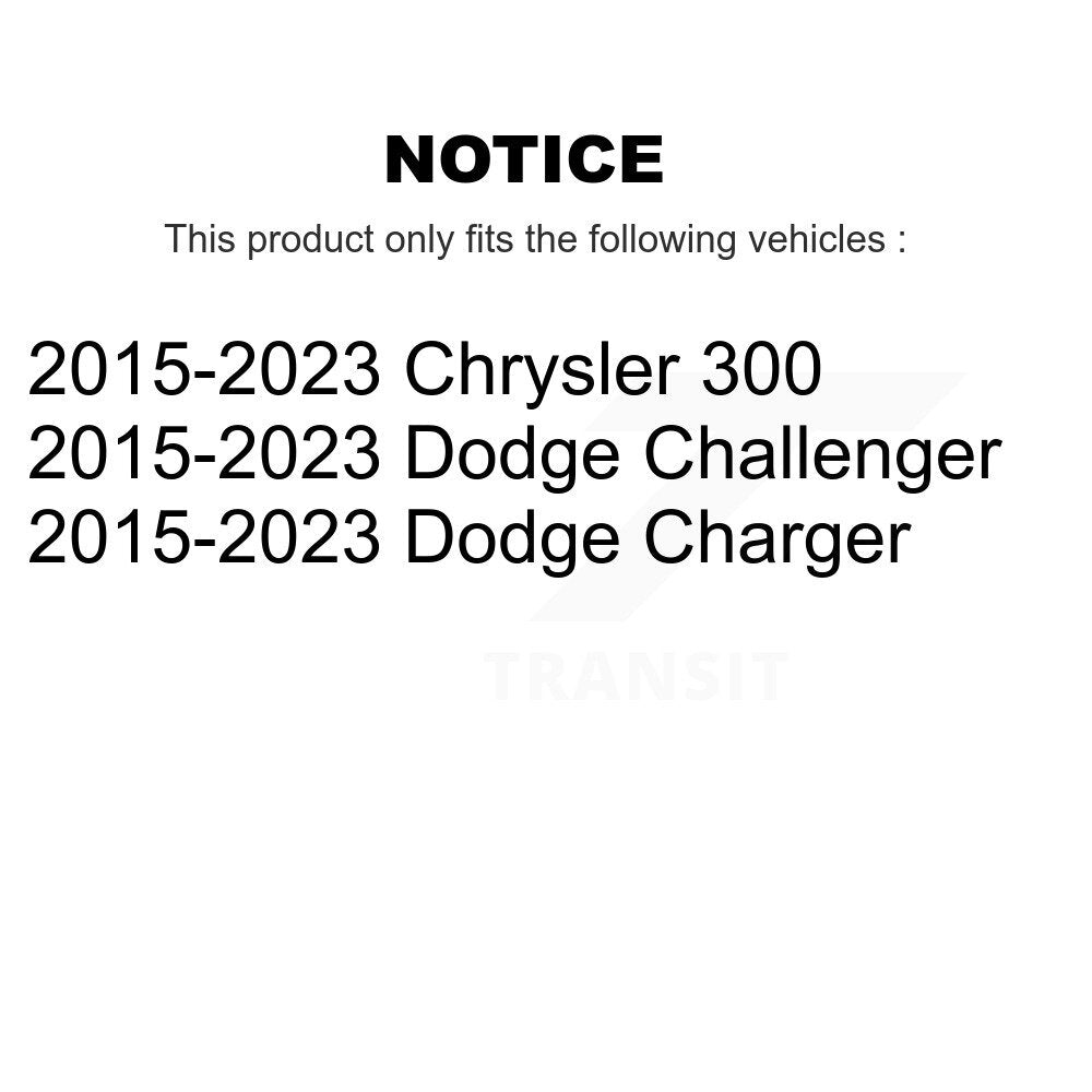 Paire d'assemblage de roulement et moyeu de roue arrière, pour Dodge Charger Challenger Chrysler 30