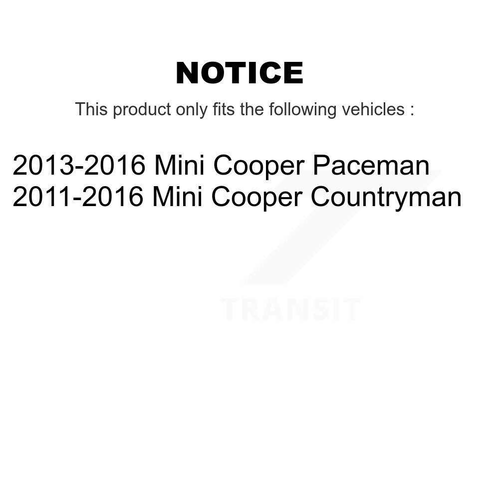 Paire d'assemblage de roulement de roue avant et de moyeu pour Mini Cooper Countryman Paceman