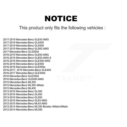 Paire d'assemblage de moyeu de roulement de roue avant, pour Mercedes-Benz ML350 GLE350 GL350 GLE4