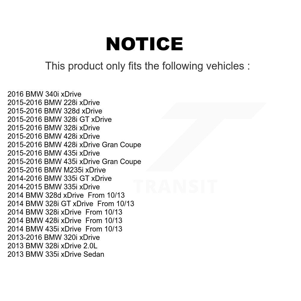 Paire d'assemblage de moyeu de roulement de roue avant, pour BMW 328i xDrive 320i 335i 428i 435i G