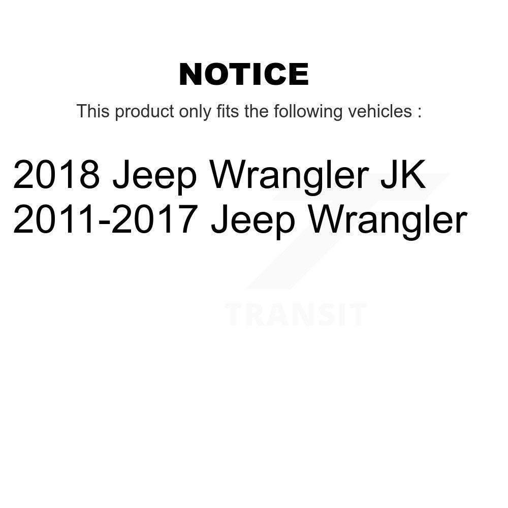 Paire d'assemblage de roulement de roue avant et de moyeu pour Jeep Wrangler JK K70-101480