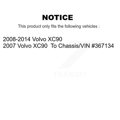 Paire d'ensemble roulement et moyeu de roue avant pour Volvo XC90 K70-101487