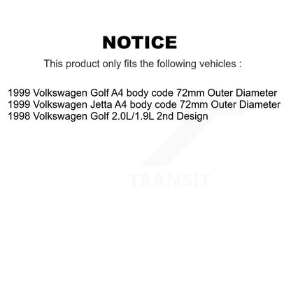 Kit d'assemblage de roulement et moyeu de roue avant et arrière, pour Volkswagen Jetta Golf
