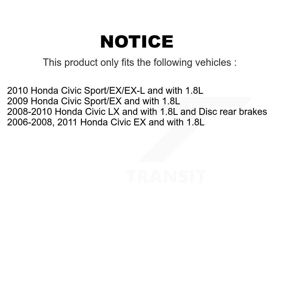 Kit d'assemblage de roulement et moyeu de roue avant et arrière, pour Honda Civic K70-101625